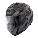 GIVI - CASCO X21 NUMBER TITANIO NEGRO ROJO