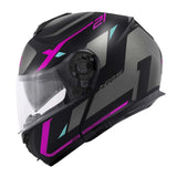 GIVI - CASCO X21  NUMBER MATT NEGRO TITAN FUSCHI