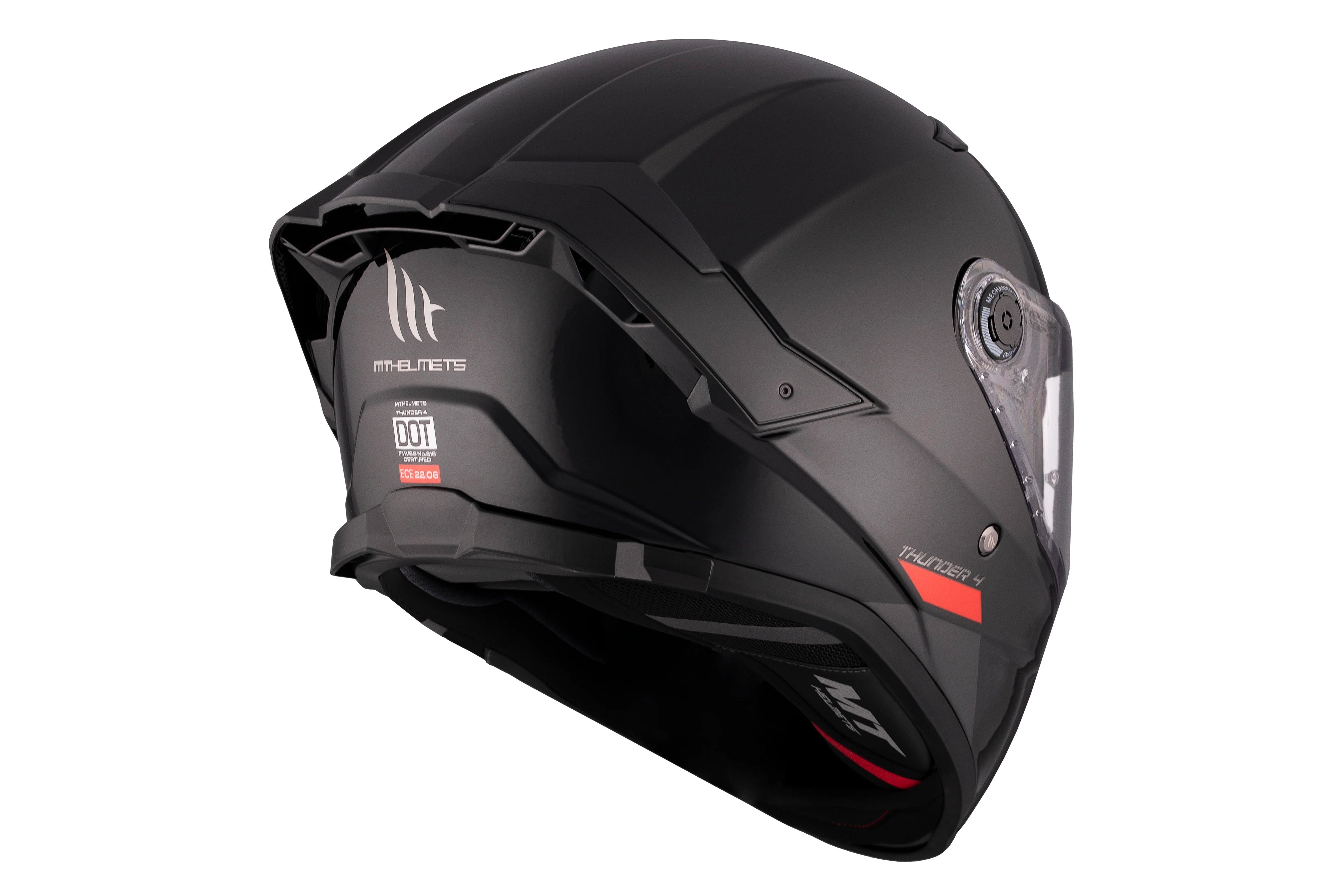4dot modular motorcycle helmets MT THUNDER 4 SV SOLID A1 Full Face Sport Motorcycle Helmet Gloss Black – SECURTEX MOTOR S.L (t/a MaximoMoto)