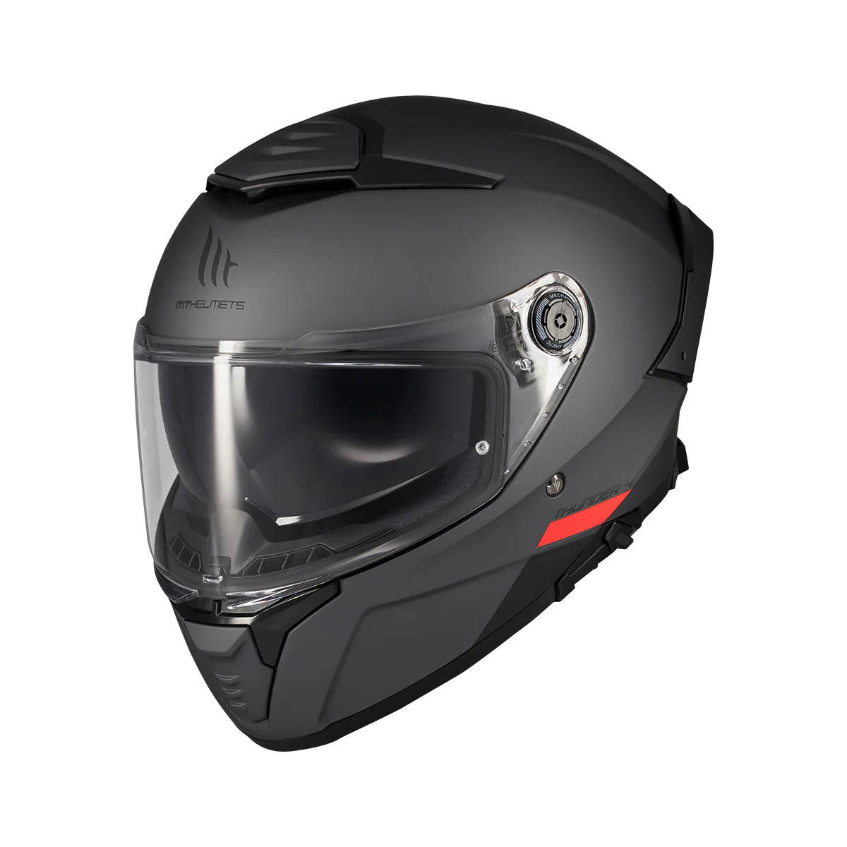 MT Thunder 4 SV Solid A12 Full Face Motorcycle Helmet Matte Grey