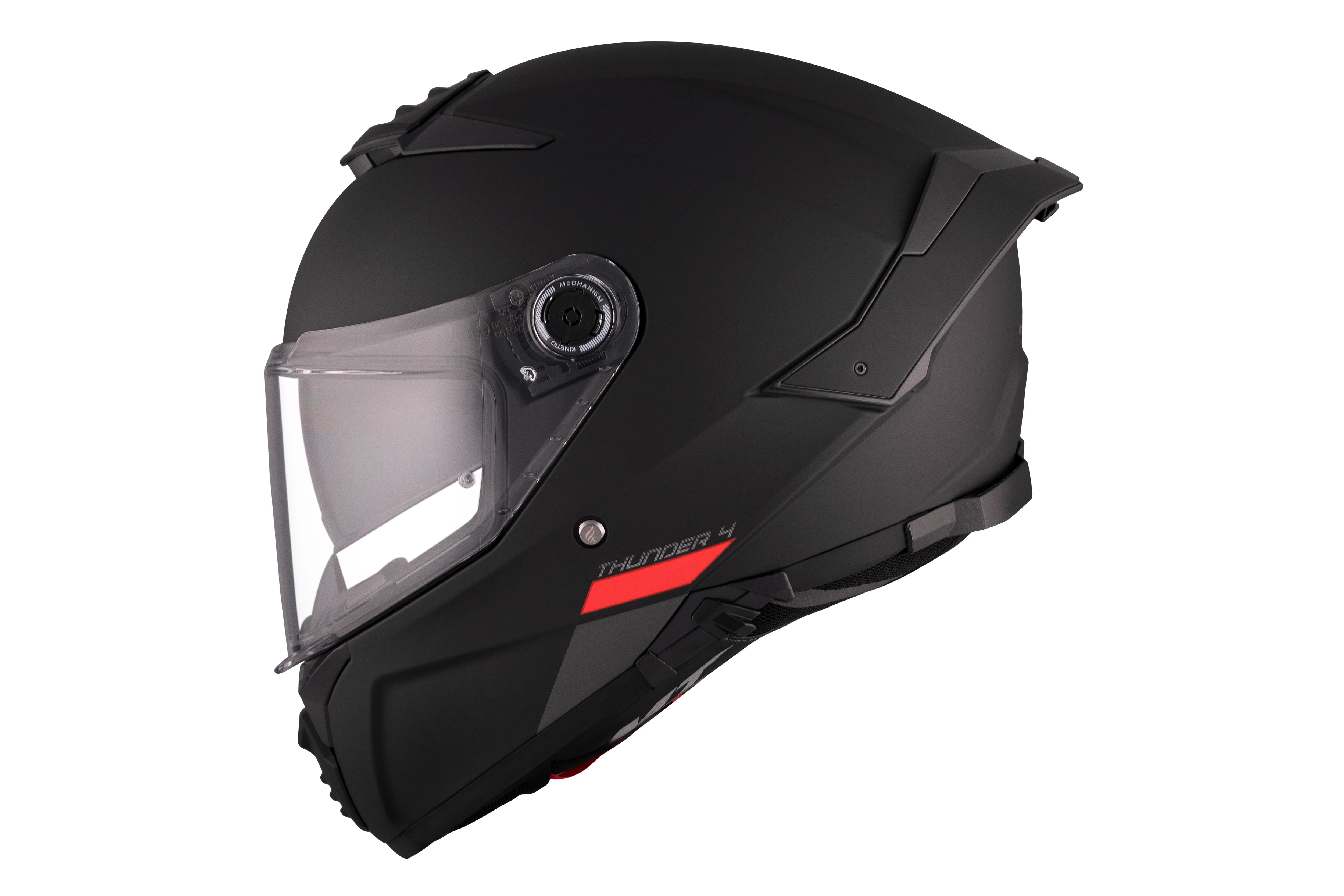 MT THUNDER 4 SV SOLID A1 Casco Integral Turismo Para Moto Negro Mate