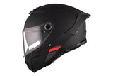 MT THUNDER 4 SV SOLID A1 Casco Integral Turismo Para Moto Negro Mate