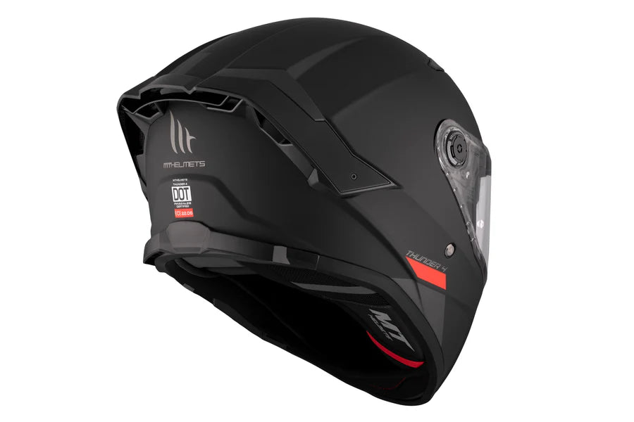 MT THUNDER 4 SV SOLID A1 Casco Integral Turismo Para Moto Negro Mate - SECURTEX MOTOR S.L (t/a MaximoMoto)