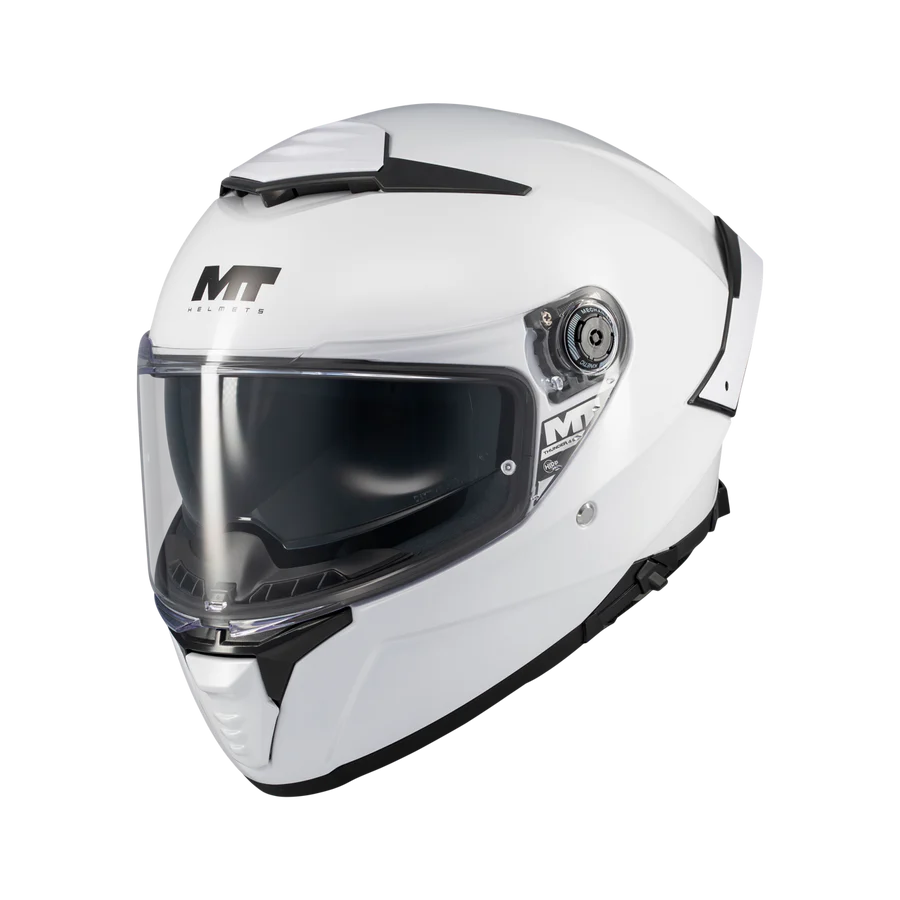 Capacete integral para moto MT FF118 SV Thunder 4 SV Pure A0 Brilhante