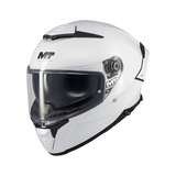 Capacete integral para moto MT FF118 SV Thunder 4 SV Pure A0 Brilhante
