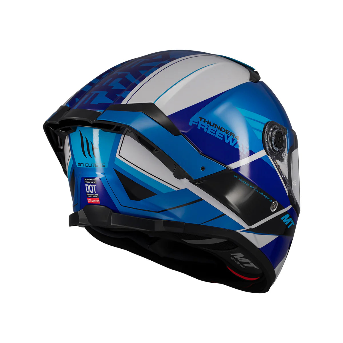 blue mt helmets MT Thunder 4 SV Freeway A17 Full Face Sport Helmet Gloss – SECURTEX MOTOR S.L (t/a MaximoMoto)