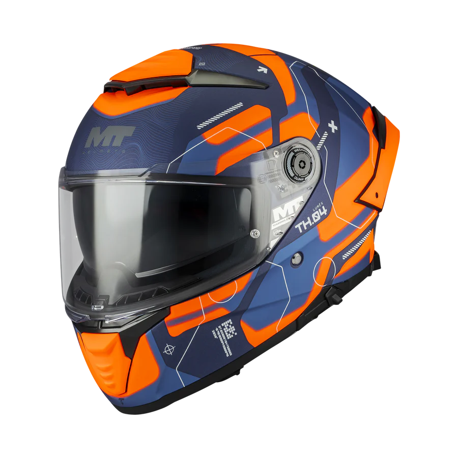 CASCO MOTO MT HELMETS THUNDER 4 SV LUMEX C24 OPACO