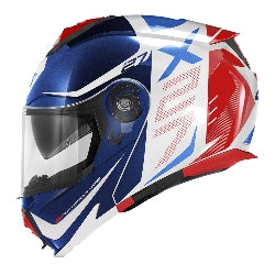 GIVI - CASCO MOD X27 DIMENSION BLANCO AZUL ROJO