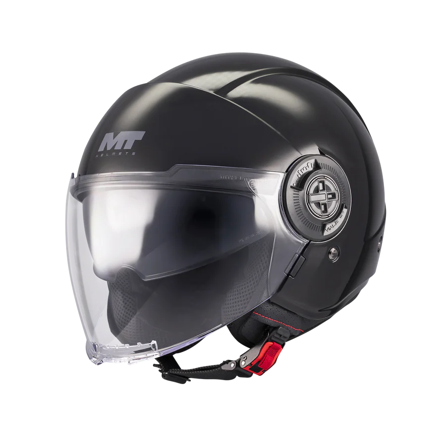 Capacete Jet para moto MT OF502B SV VIALE SV S Pure A1 Gloss