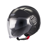 Capacete Jet para moto MT OF502B SV VIALE SV S Pure A1 Gloss