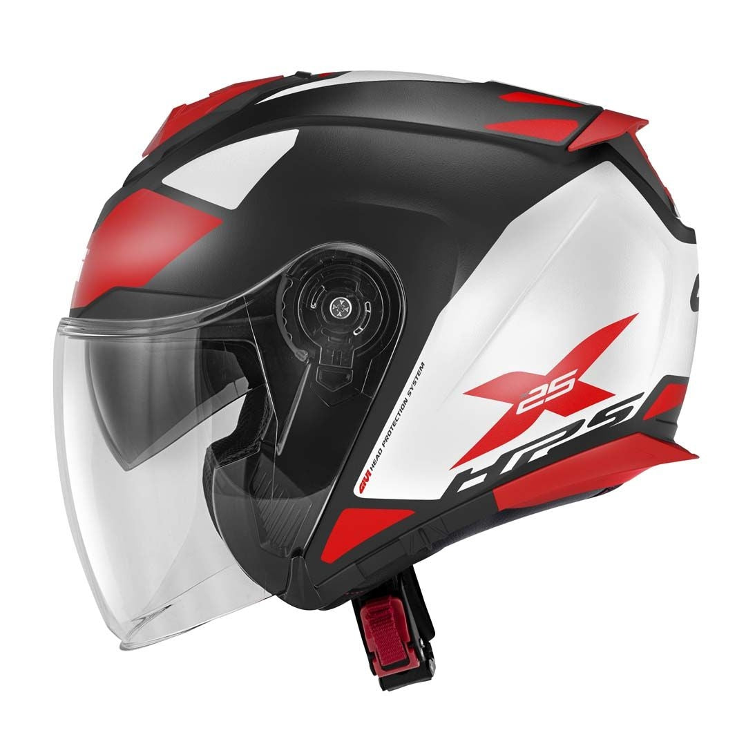 GIVI - CASCO JET X25 TARGET NEGRO BLANCO ROJO