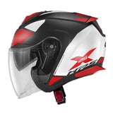 GIVI - CASCO JET X25 TARGET NEGRO BLANCO ROJO