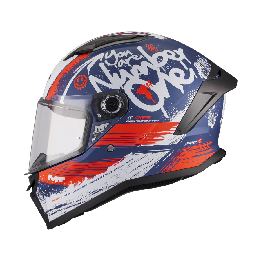 Capacete integral para moto MT FF126 STINGER 2 ROCKET C17 mate