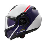 LS2 FF906 ADVANT SWIPE CASCO MODULAR DE MOTOCICLETA BLANCO AZUL
