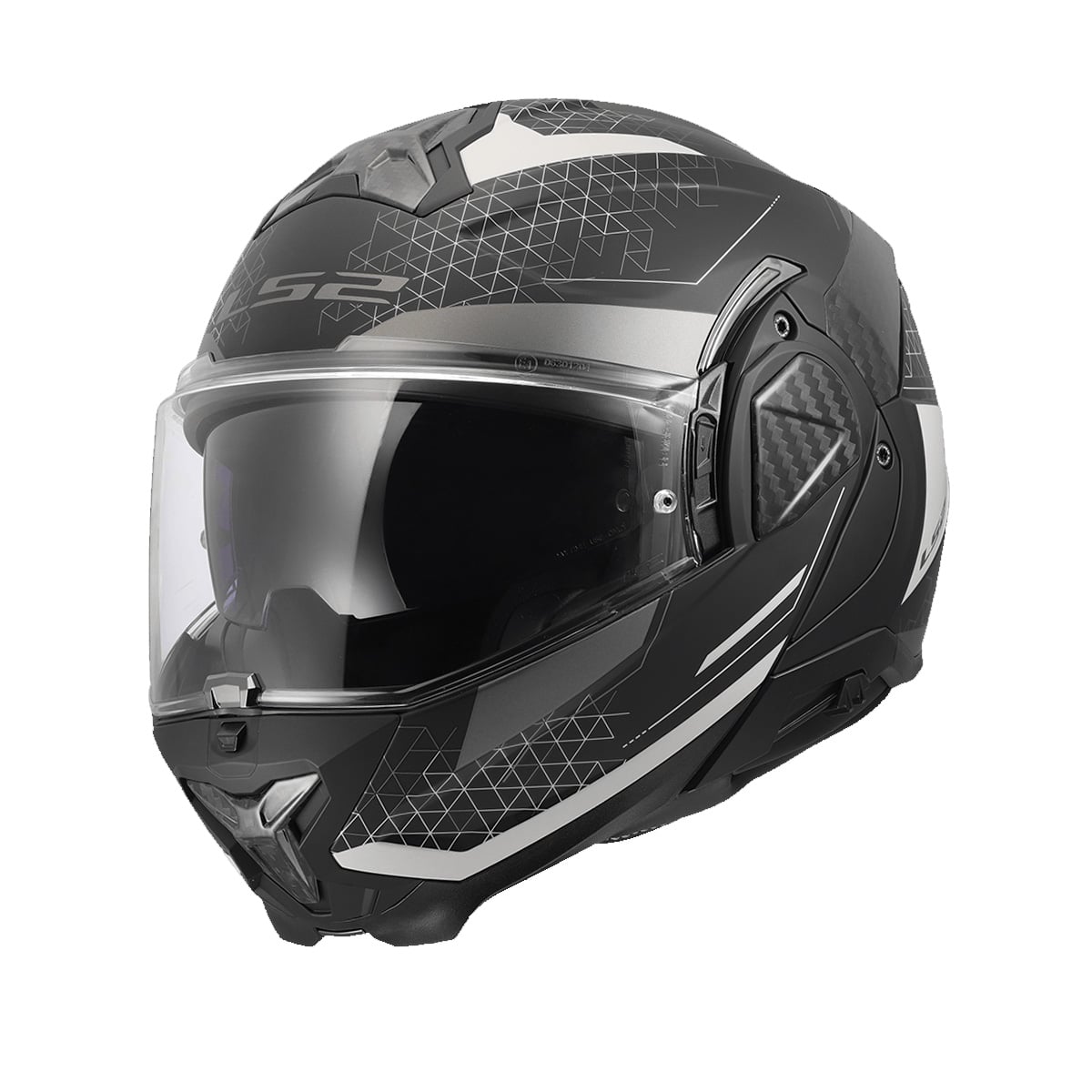 LS2 FF910 ADVANT II ASTRAL CASCO MODULAR MOTOCICLETA GRIS