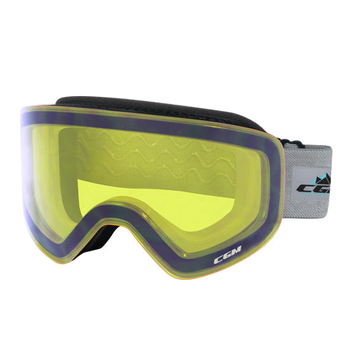 CGM 781A MAG Negro Protectoras Casco Gafas Amarillo