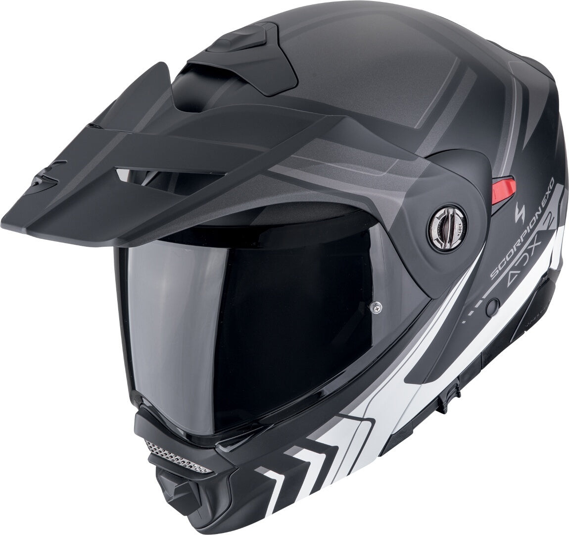SCORPION ADX-2 LEWIS Aventura Moto Casco Negro Mate Plate - CASCO