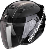 SCORPION EXO 230 QR Abierto Casco Negro Plata - CASCO