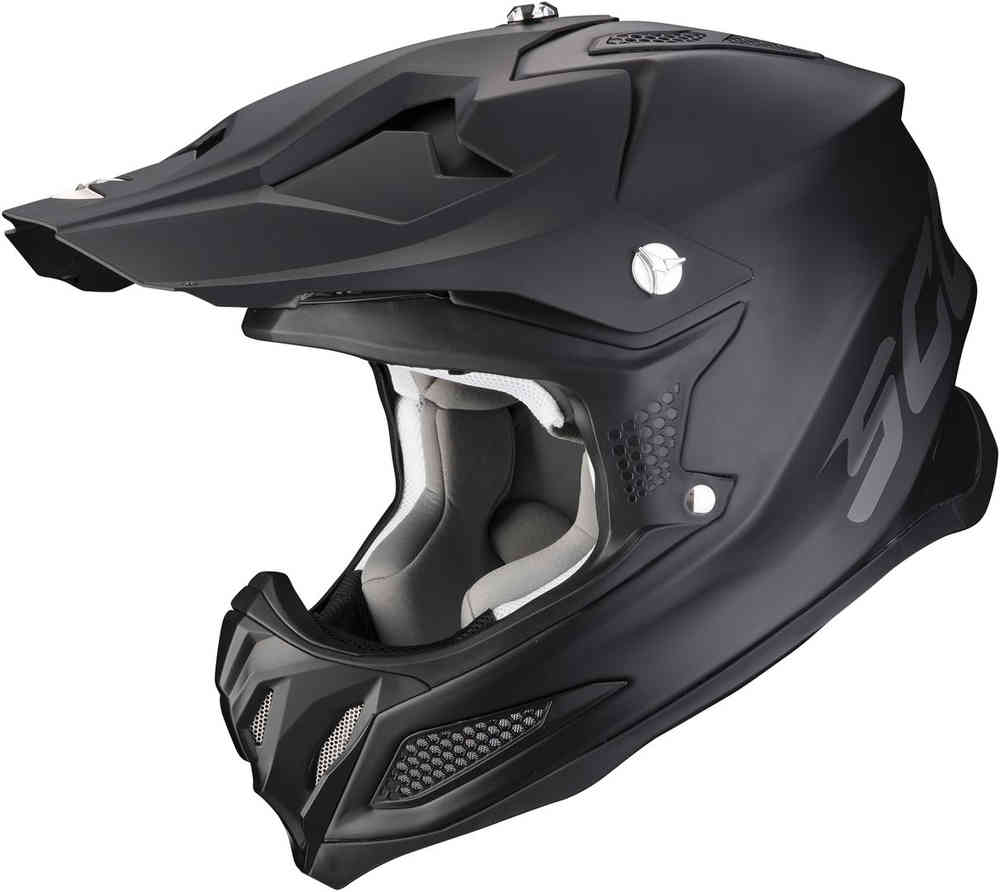 SCORPION VX 22 AIR SOLID Motocross Casco Negro mate - CASCO