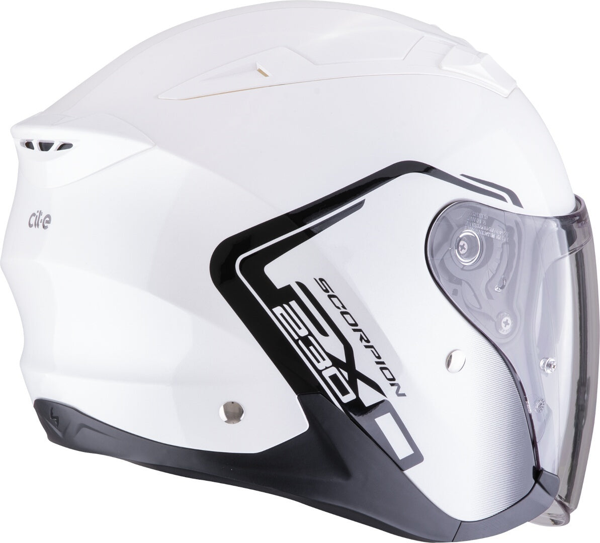 SCORPION EXO-230 CIT-E Abierto Casco Blanco Negro - CASCO