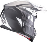 SCORPION VX 16 EVO AIR SLANTER Motocross Casco Negro Plata - CASCO