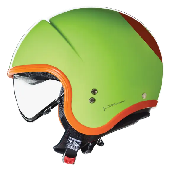 NOLAN N21-06 OCIO 344 Cara Abierta Moto Casco Verde Pules Naranja - CASCO