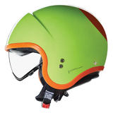 NOLAN N21-06 OCIO 344 Cara Abierta Moto Casco Verde Pules Naranja - CASCO