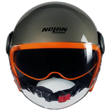 NOLAN N21 VISOR OCIO 349 cara abierta moto casco Naranja piedra - CASCO