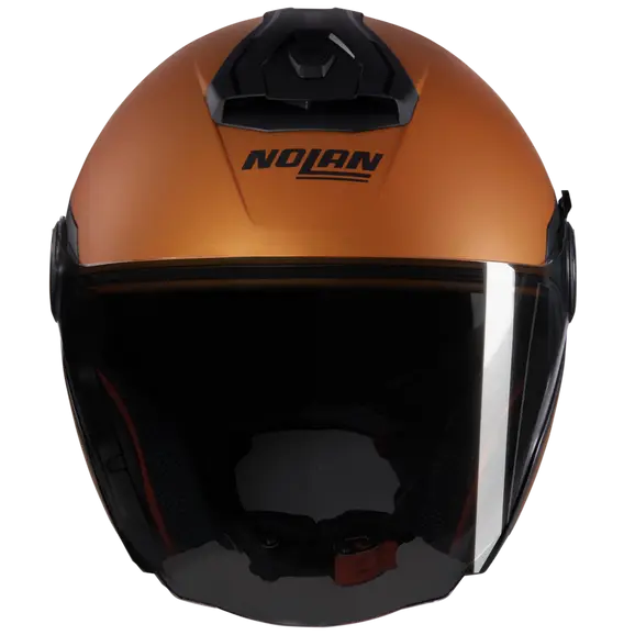 NOLAN N40-5 CLASSICO NOBILE 319 Abierto Moto Casco Negro Naranja - CASCO