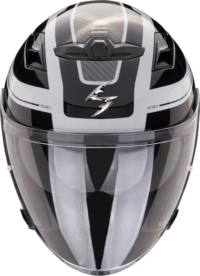 SCORPION EXO 230 PUL Abierto Casco Gris Negro - CASCO