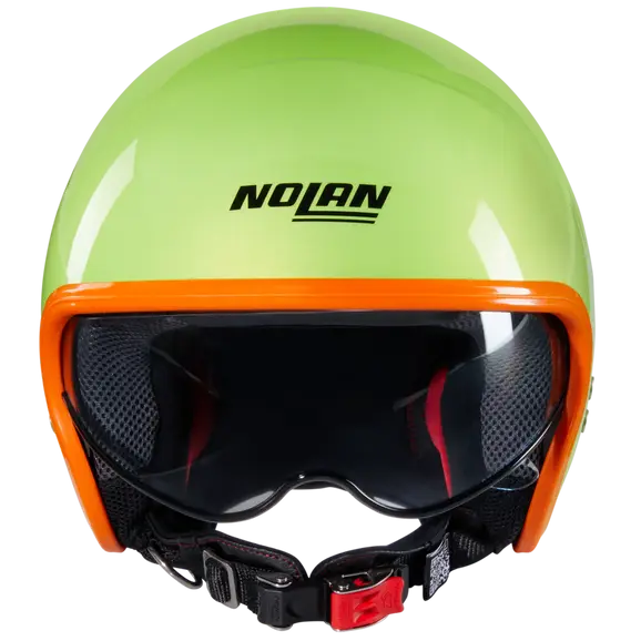 NOLAN N21-06 OCIO 344 Cara Abierta Moto Casco Verde Pules Naranja - CASCO