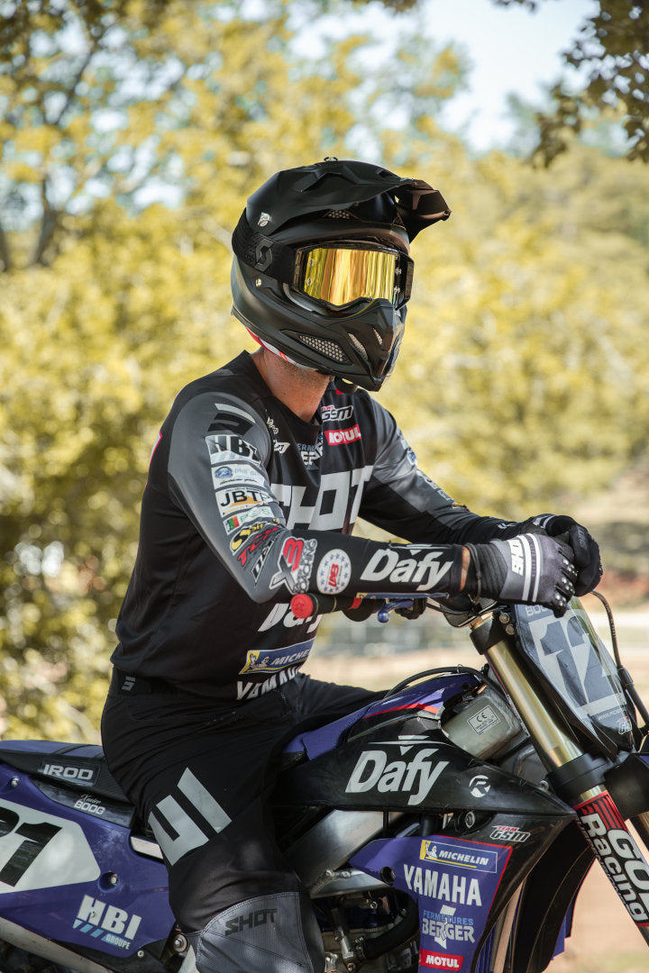 SCORPION VX 22 AIR SOLID Motocross Casco Negro mate - CASCO