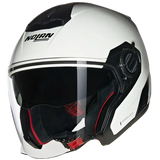 NOLAN N40-5 CLASSICO 305 Abierto Moto Casco Negro Blanco - CASCO