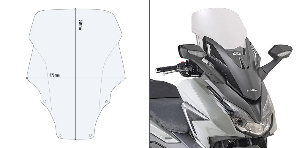 GIVI D1187ST PARABRISAS KITAO HONDA.FORZA.125-350 2