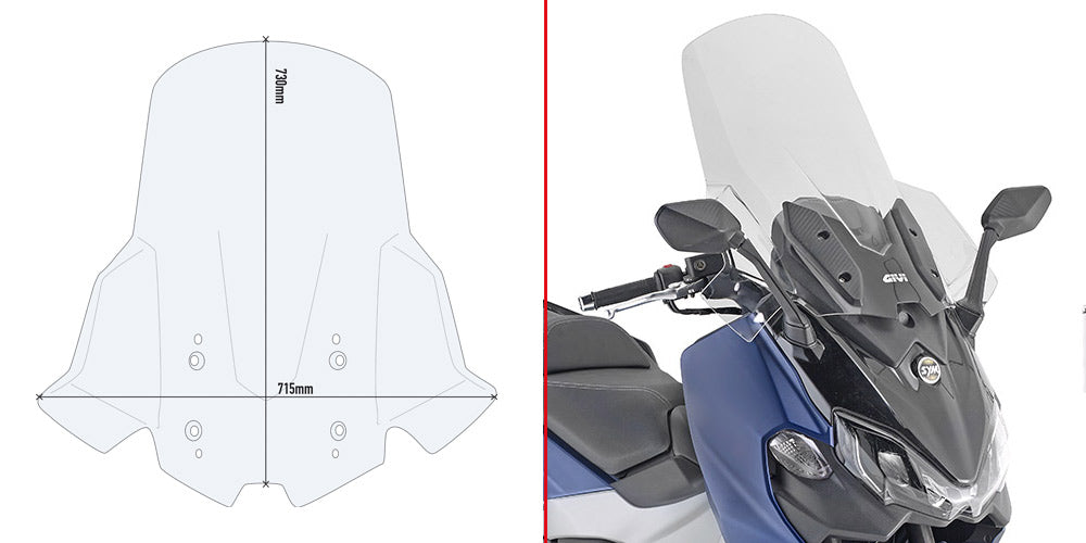 GIVI D7060ST PARABRISAS KITO SYM.MAXSYM.TL.500.2020 - Accesorios