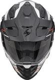 SCORPION ADF 9000 AIR FEAT Aventura Moto Casco Blancoate Negro Rojo - CASCO