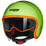 NOLAN N21-06 OCIO 344 Cara Abierta Moto Casco Verde Pules Naranja - CASCO