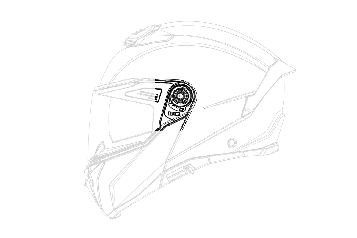 MT KIT MECANISMO DE LA VISERA MT-V-35 MAX VISION - Accesorios