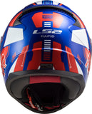 LS2 FF353 RAPID STRATUS GLOSS BLUE RED WHITE