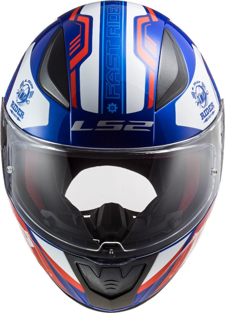 LS2 FF353 RAPID STRATUS GLOSS BLUE RED WHITE