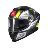 MT Braker SV Fury C6 Casco Integral Deportivo Para Moto Brillante