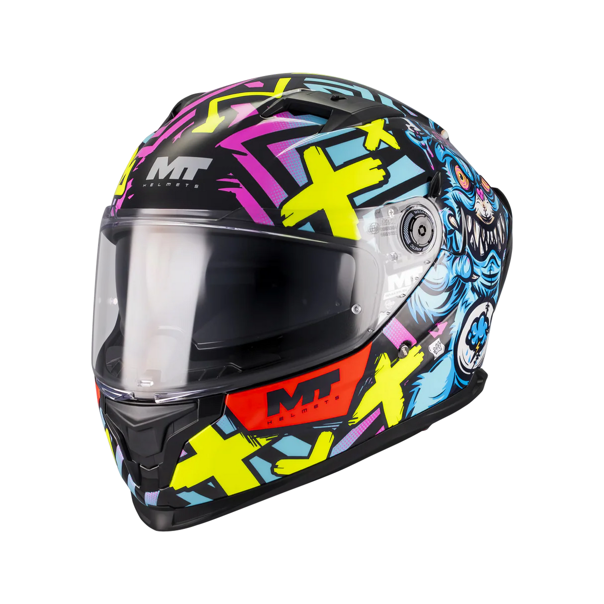 MT BRAKER SV CRAZY TEDDY B7 CASCO DE MOTO INTEGRAL GLOSS