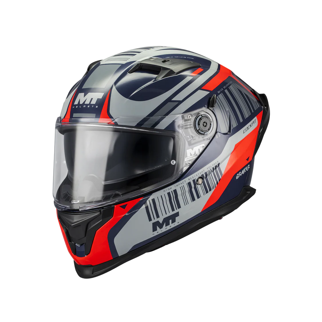 MT FF128SV BRAKER SV COCKPIT CASCO DE MOTO C5 BRILLO