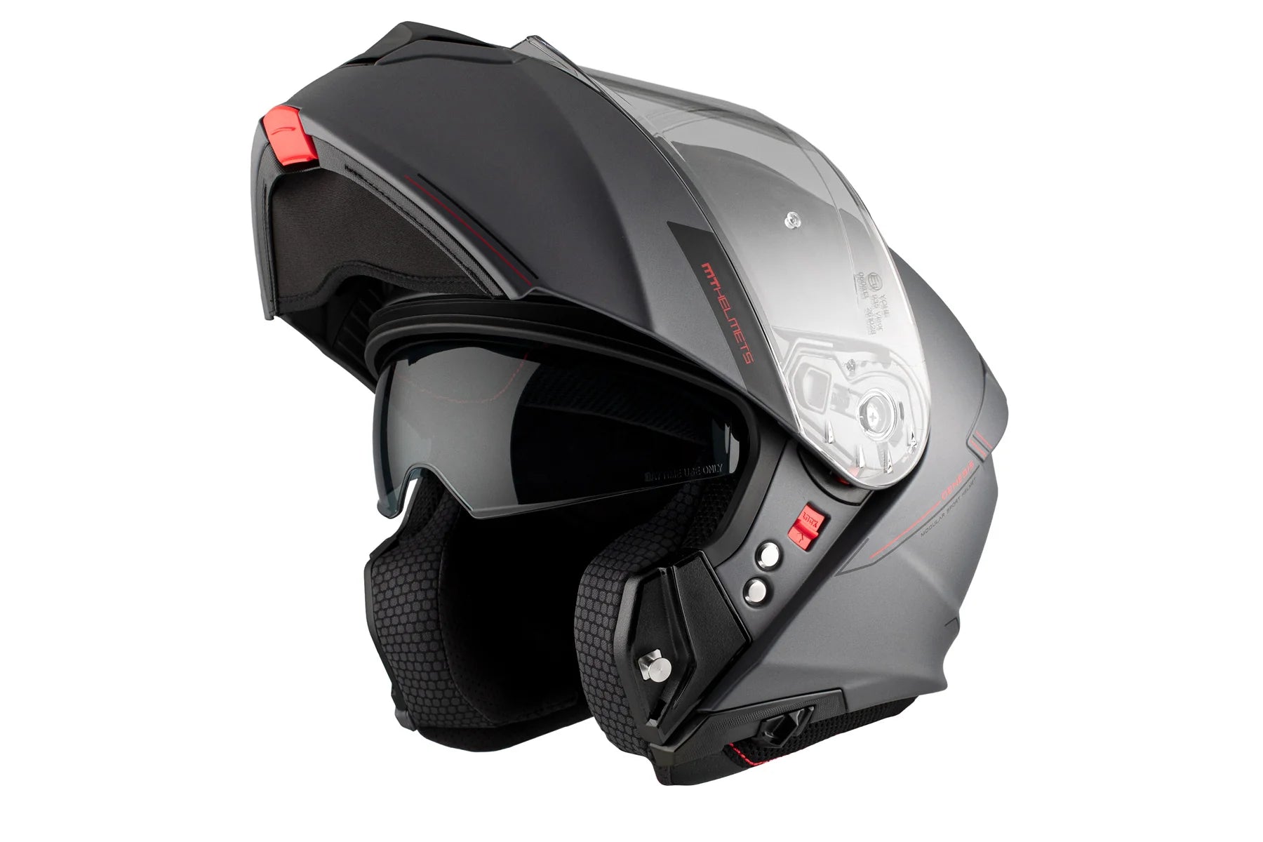 MT Genesis SV Solid A1 MOTO CASCO TITANIO MATE