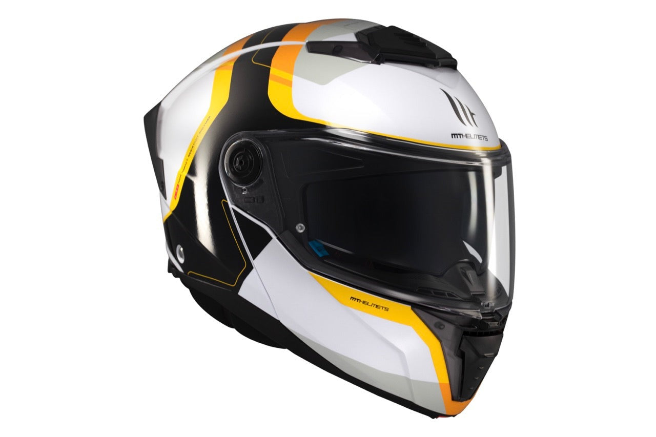 Casco integral para motocicleta MT ATOM 2 SV Emalla B3 de carbono brillante