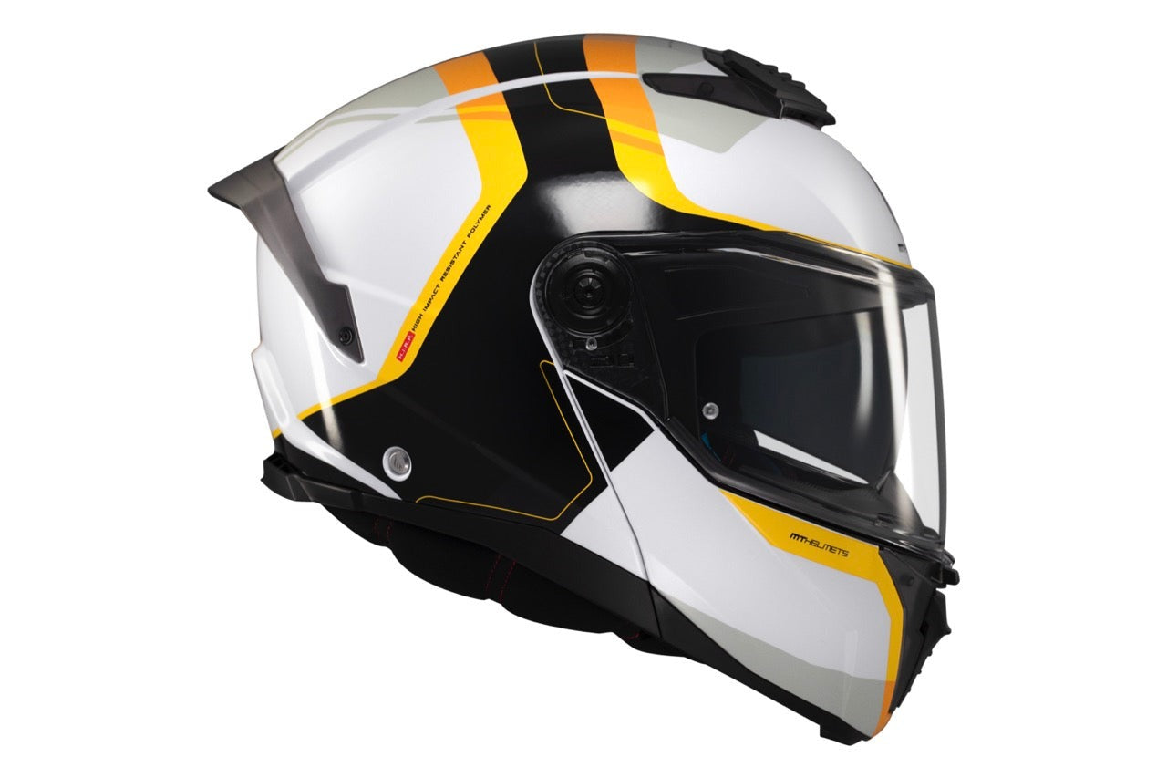 Casco integral para motocicleta MT ATOM 2 SV Emalla B3 de carbono brillante