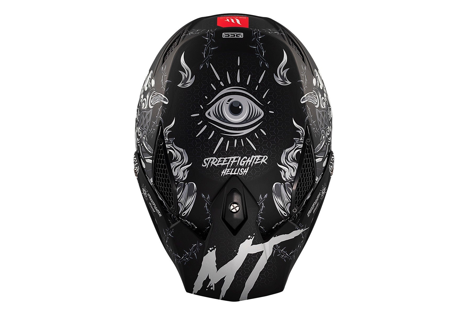MT Streetfighter S SV Hellish B2 mate Casco deportivo dual motocicleta - CASCO