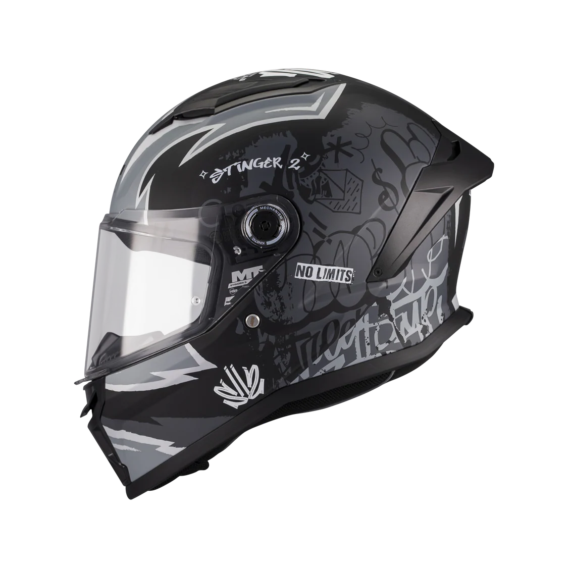 MT CASCO DE MOTO FF126Y STINGER 2 YOUTH TAGGER B2 MATE SY