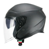 CGM 136A RNA MONO CASCO MOTO INTEGRALES CARBON NERO OPACO