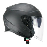 CGM 136A RNA MONO CASCO MOTO INTEGRALES CARBON NERO OPACO